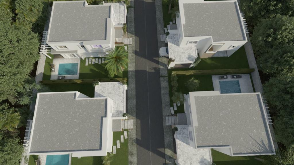 casas vacacionales y villas - Modernas villas de 3 habitaciones en Bávaro 4
