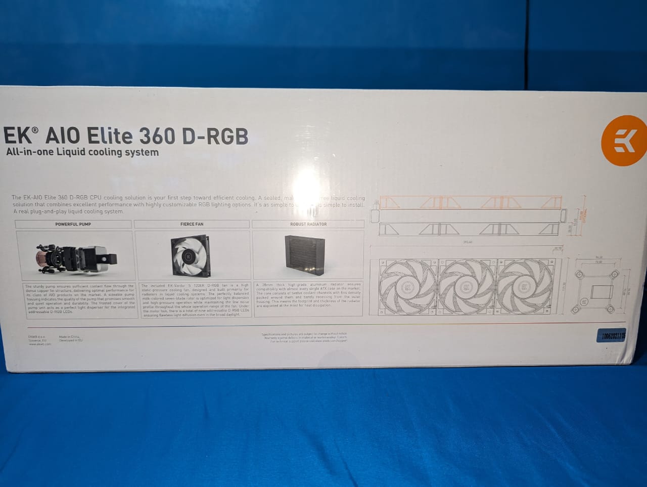 computadoras y laptops - Disipador EK AIO Elite 360 D-RGB 1