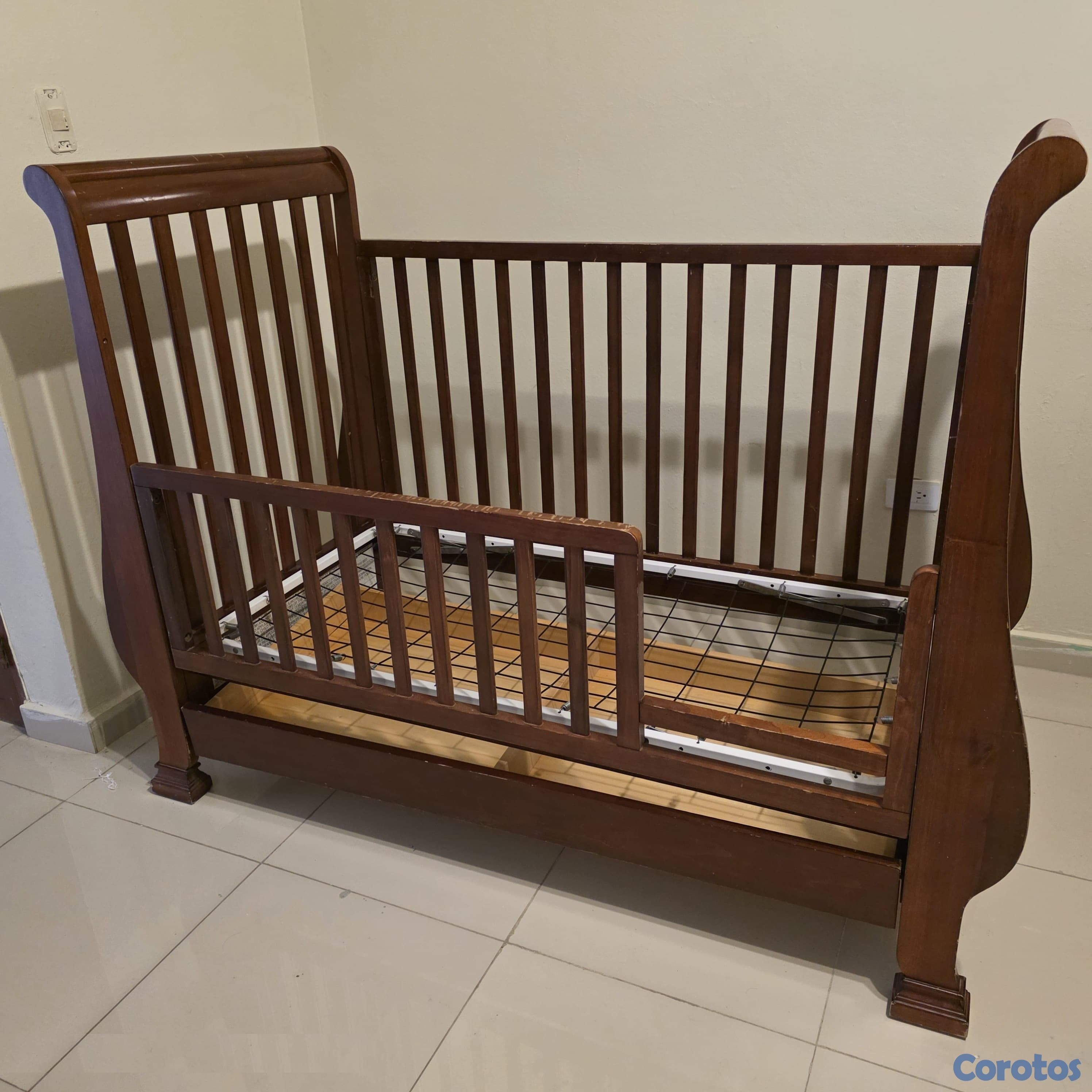 muebles - Cuna Madera Americana. Convertible. Cama cuna. 3 n 4