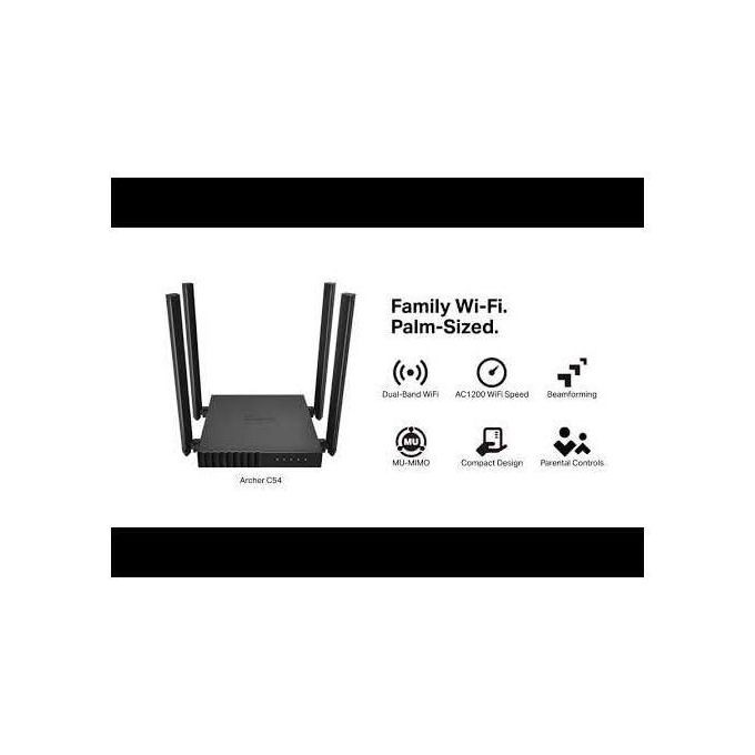 computadoras y laptops - ROUTER TP-LINK TL-ARCHER C54  AC1200,DUAL –BAND
867 Mbps+ 300 Mbps Rouste/ acces 2