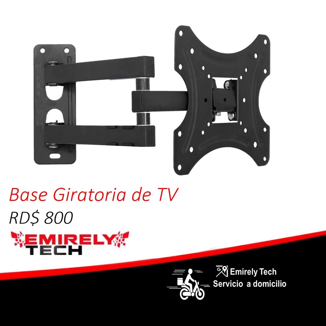 accesorios para electronica - Base Tv giratoria Soporte Pared De Televisión