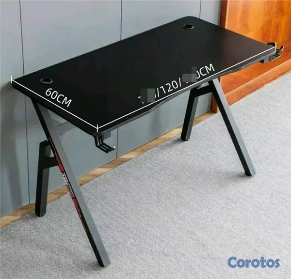 muebles y colchones - 🖥️ ESCRITORIO GAMER FIBRA DE CARBONO  2