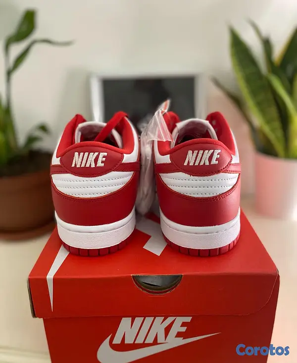 zapatos para hombre - Tenis Teni Nike Dunk Low St John’s White and Red Original Originales Sneaker 🎃 3