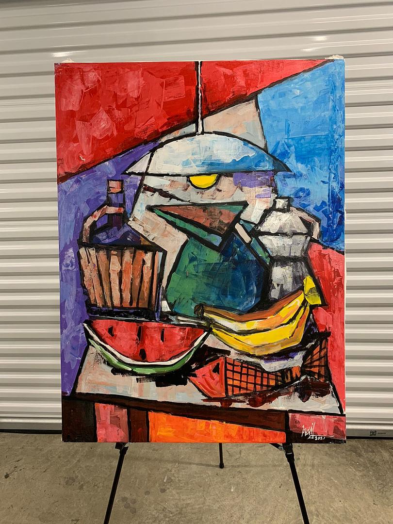 decoración y accesorios - Vendo Obras de Sexfrain Linares, 30 x 40 pulgadas, tecnica mixta, varios temas 1
