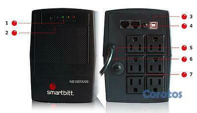 computadoras y laptops - UPS Smartbit 1000VA ,TRABAJA CON PLANTA E INVERSOR
