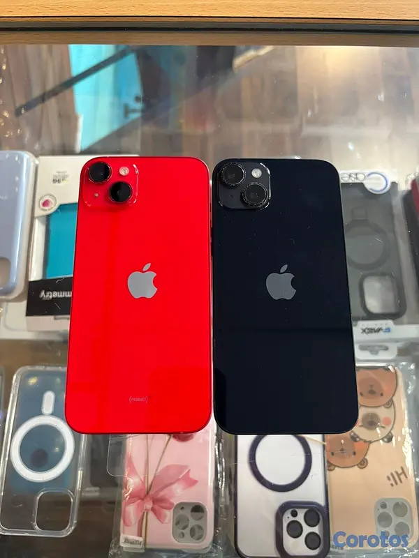 celulares y tabletas - iphone 14 plus azul rojo 128 GB Desbloqueado.**Som 1