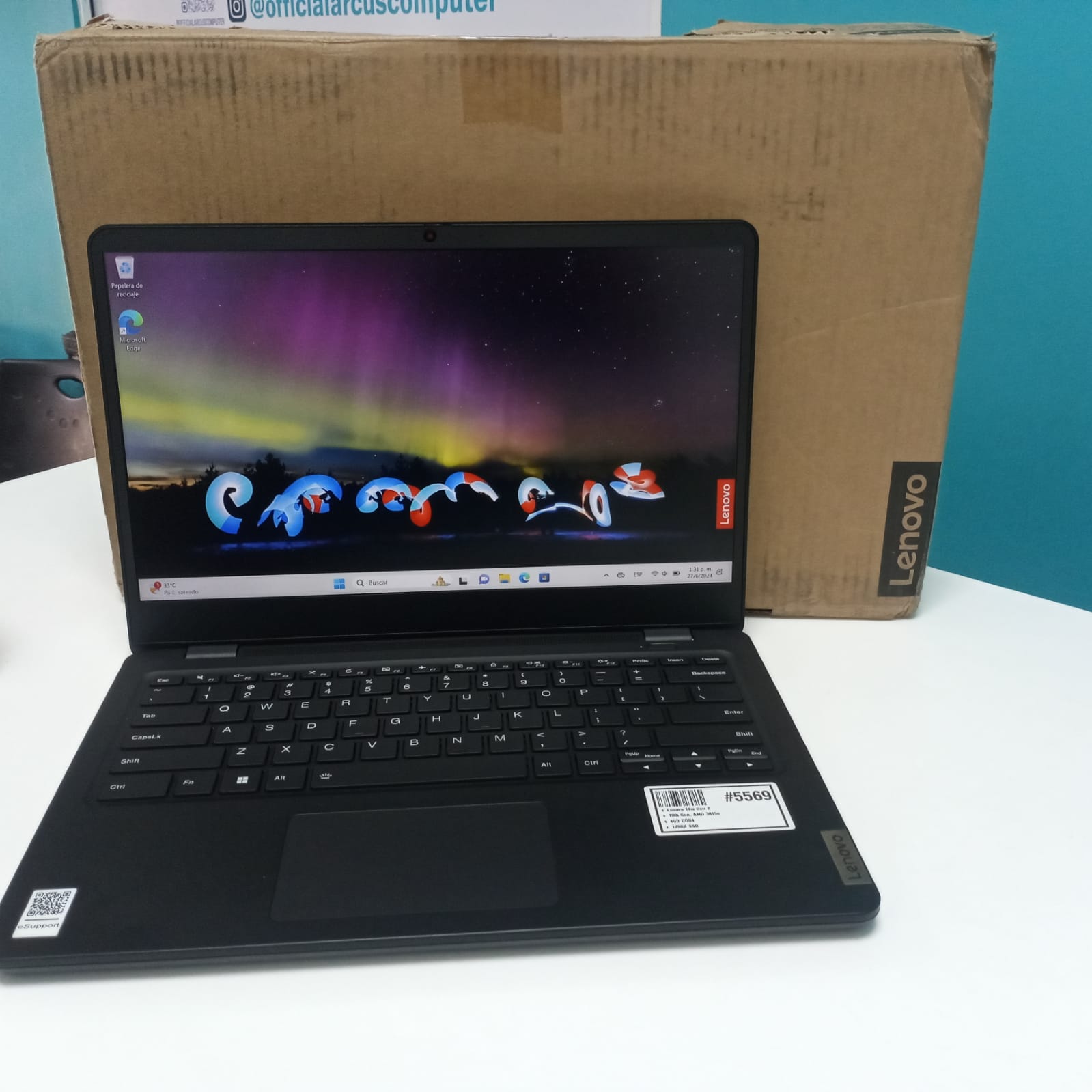 computadoras y laptops - Laptop, Lenovo 14w Gen 2 / 10th Gen, AMD 3015e / 4