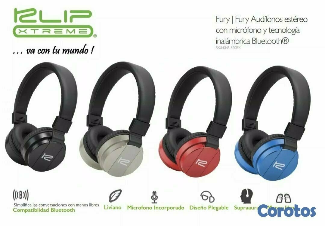 computadoras y laptops - AUDIFONO BLUETOOTH CON MICROFONO KLIP XTREME KHS-620 EN DIFERENTE COLORES A ELEJ 1