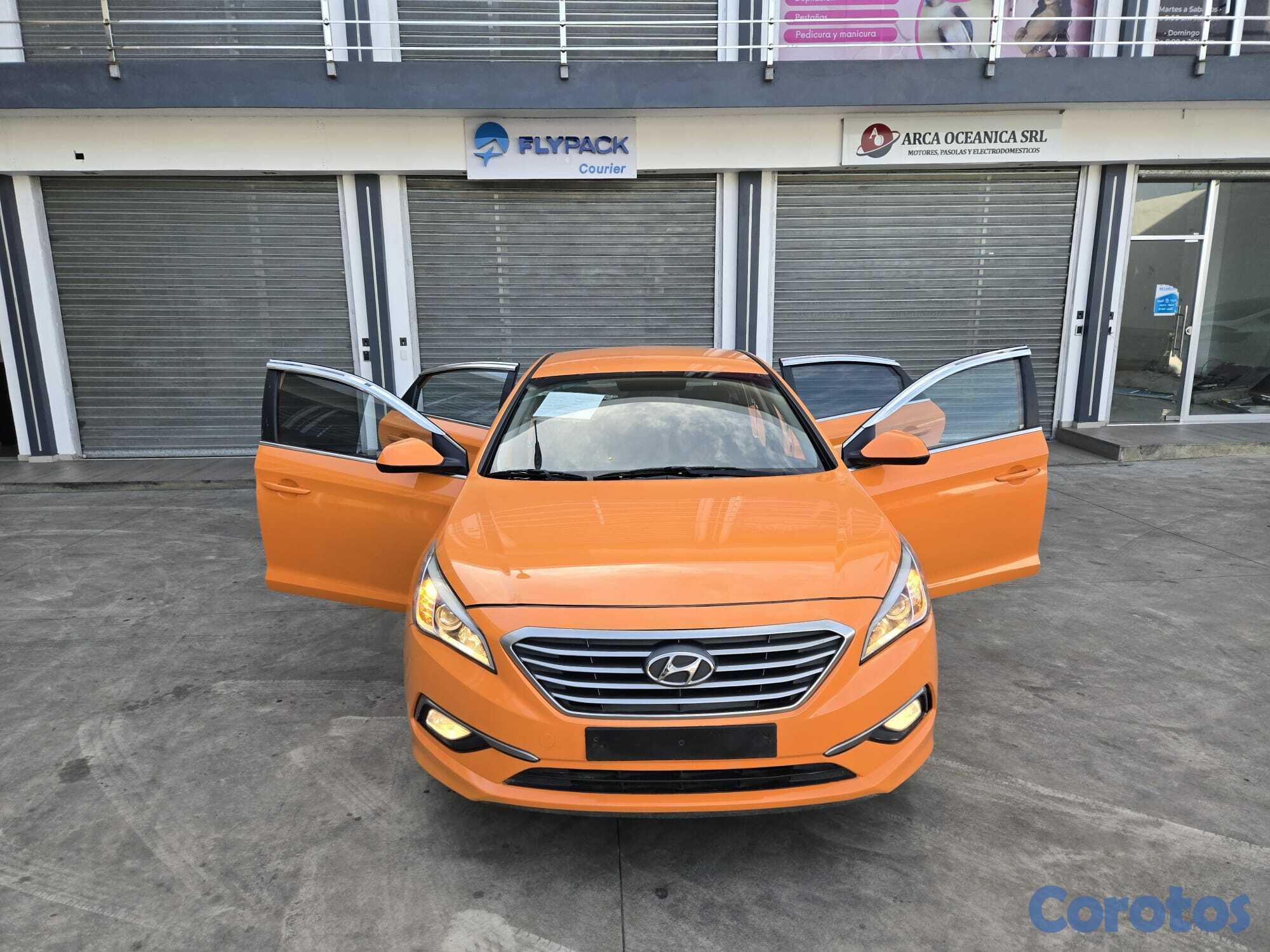 carros - HYUNDAI SONATA LF 2018 NARANJA  6
