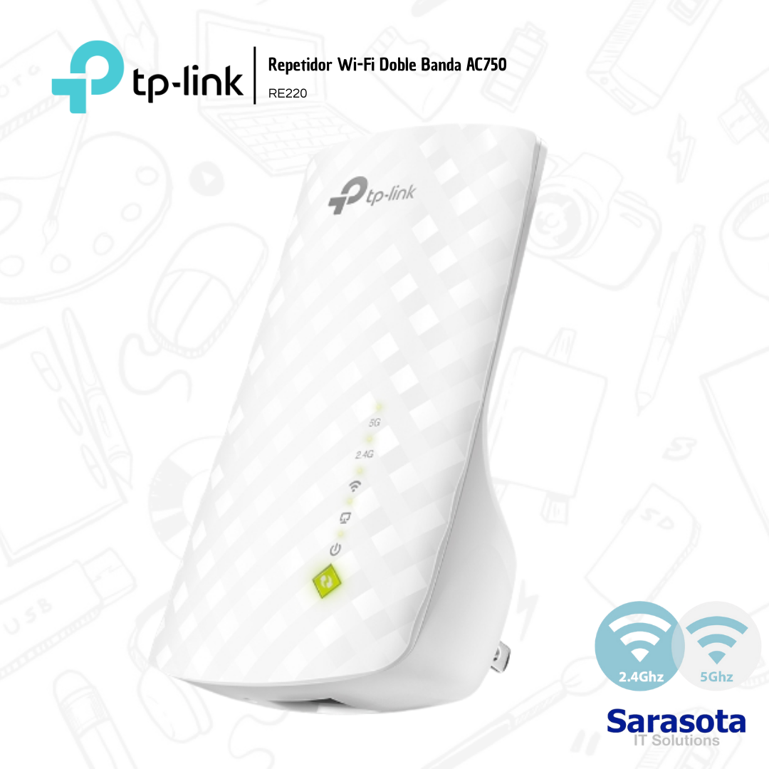 accesorios para electronica -  TP-Link Repetidor RE220 Doble Banda AC750 0