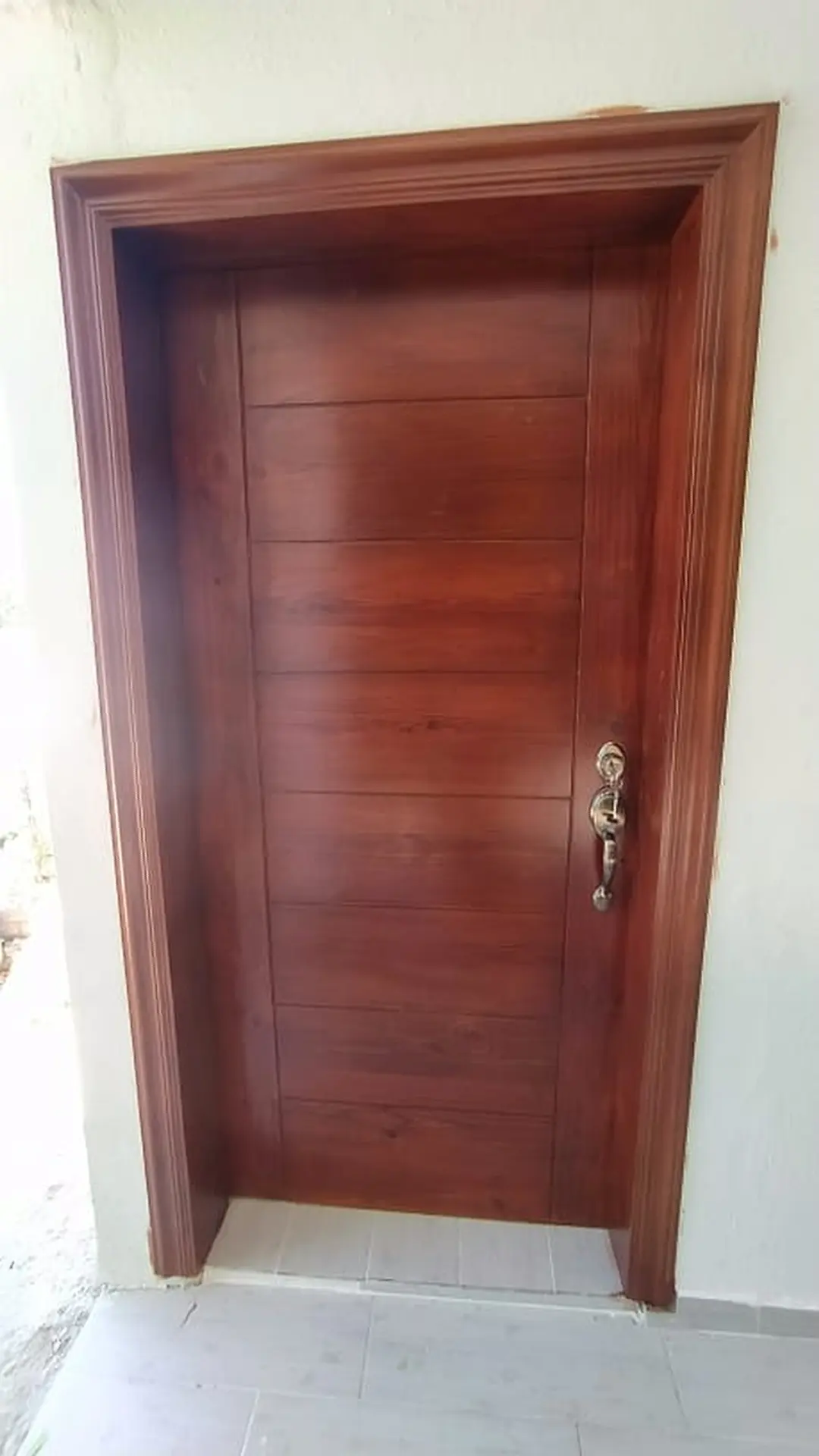 herramientas, jardines y exterior - Puerta en madera con marco ancho y jamba 