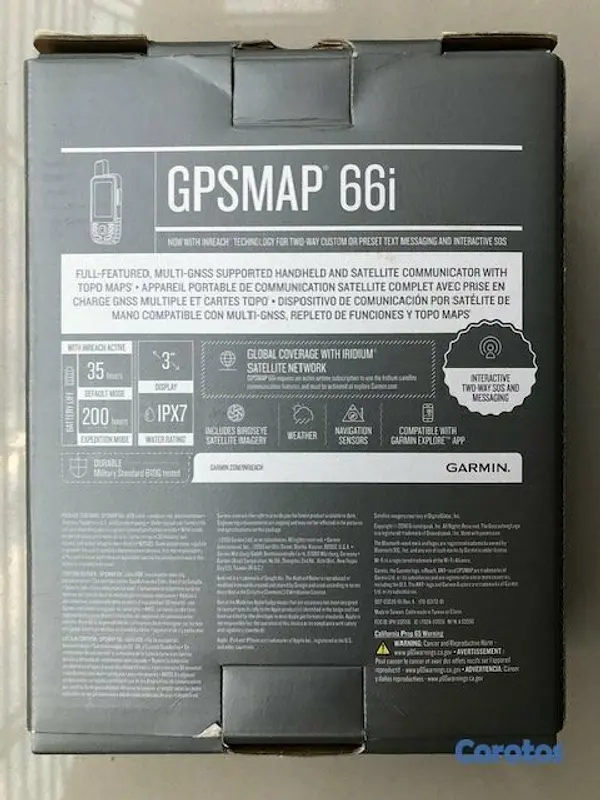 otros electronicos - GPS Gpsmap 66i, en excelentes condiciones, como nu 8