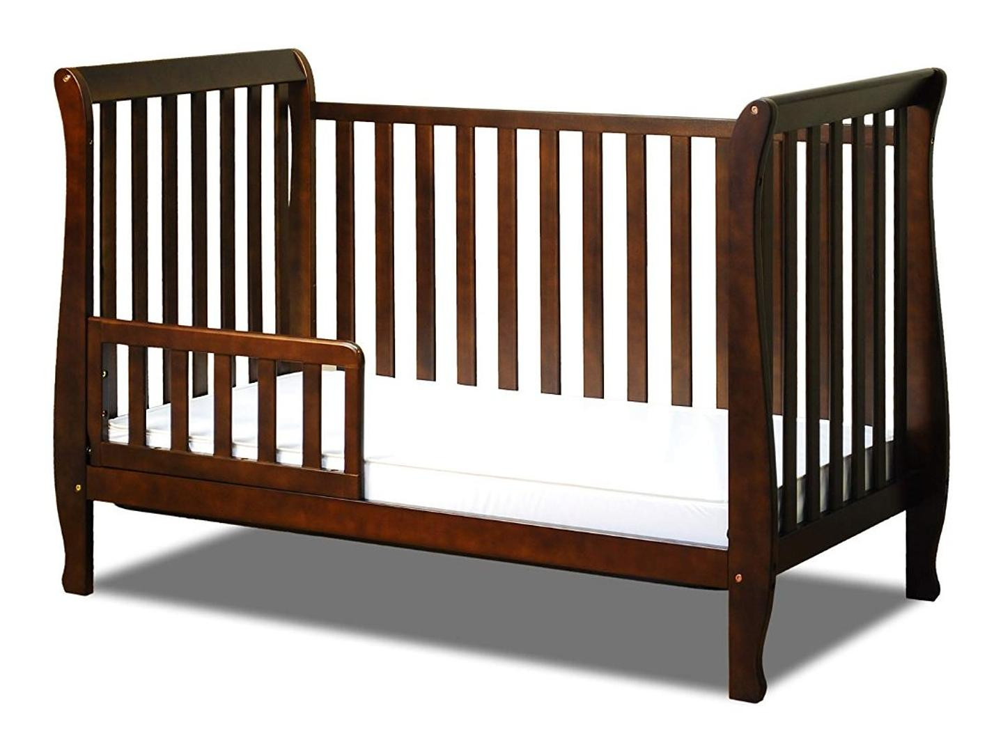 muebles - Athena Naomi 4 in 1 Crib with Toddler Rail, Espresso  1
