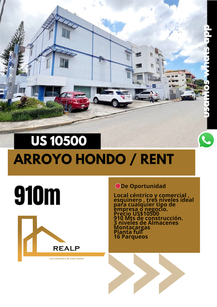 oficinas y locales comerciales - Local comercial en arroyo hondo 