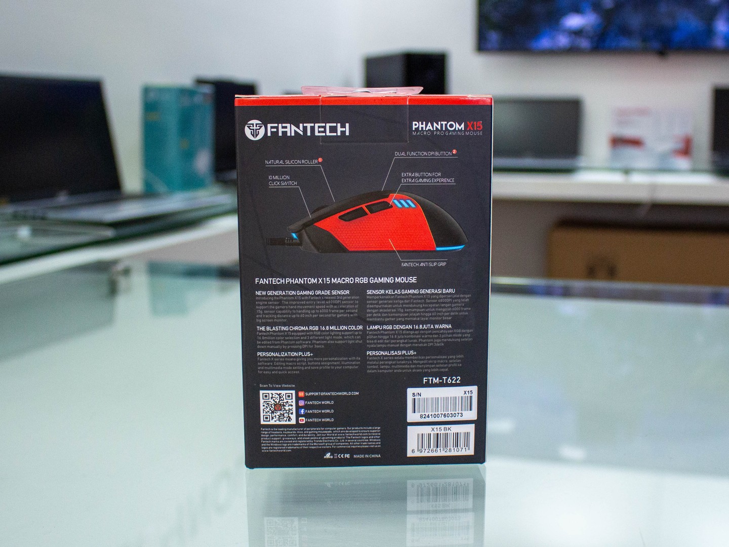 computadoras y laptops - Mouse Fantech X15 1