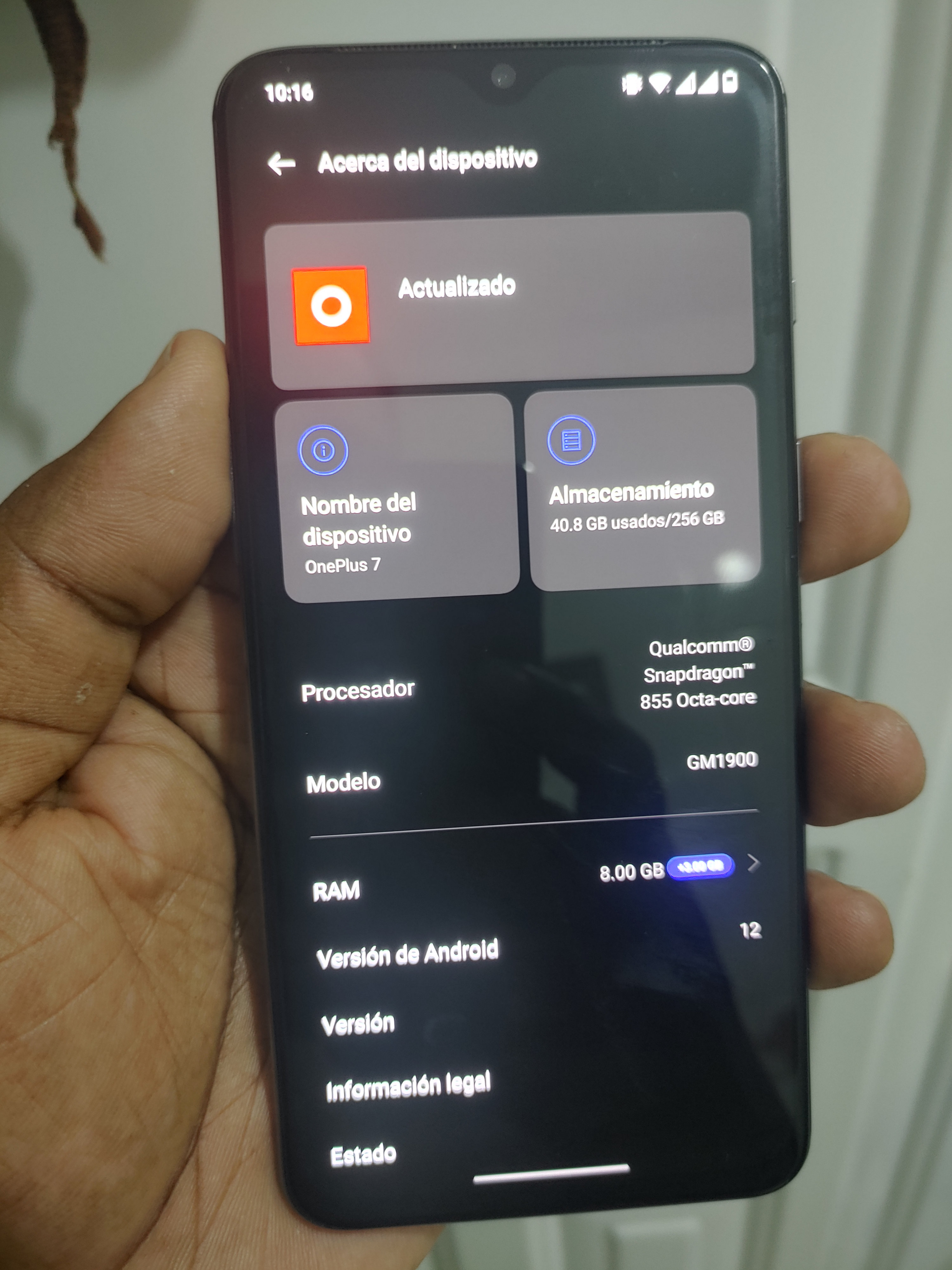 celulares y tabletas - vendo one plus 7 256 y 8 de ram dual SIM desbloqueado!! 4