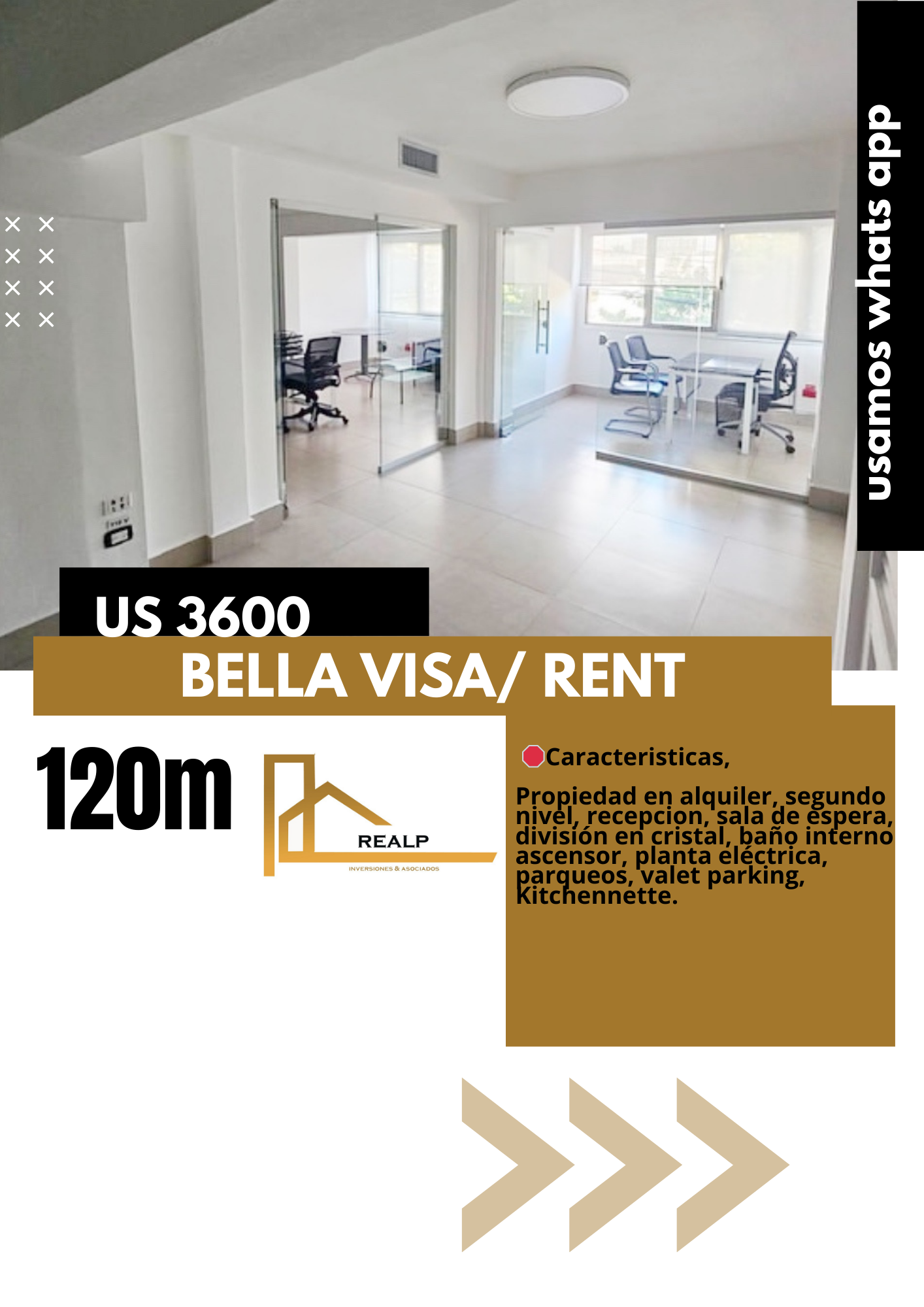 oficinas y locales comerciales - Oficina amueblada en Bella vista 