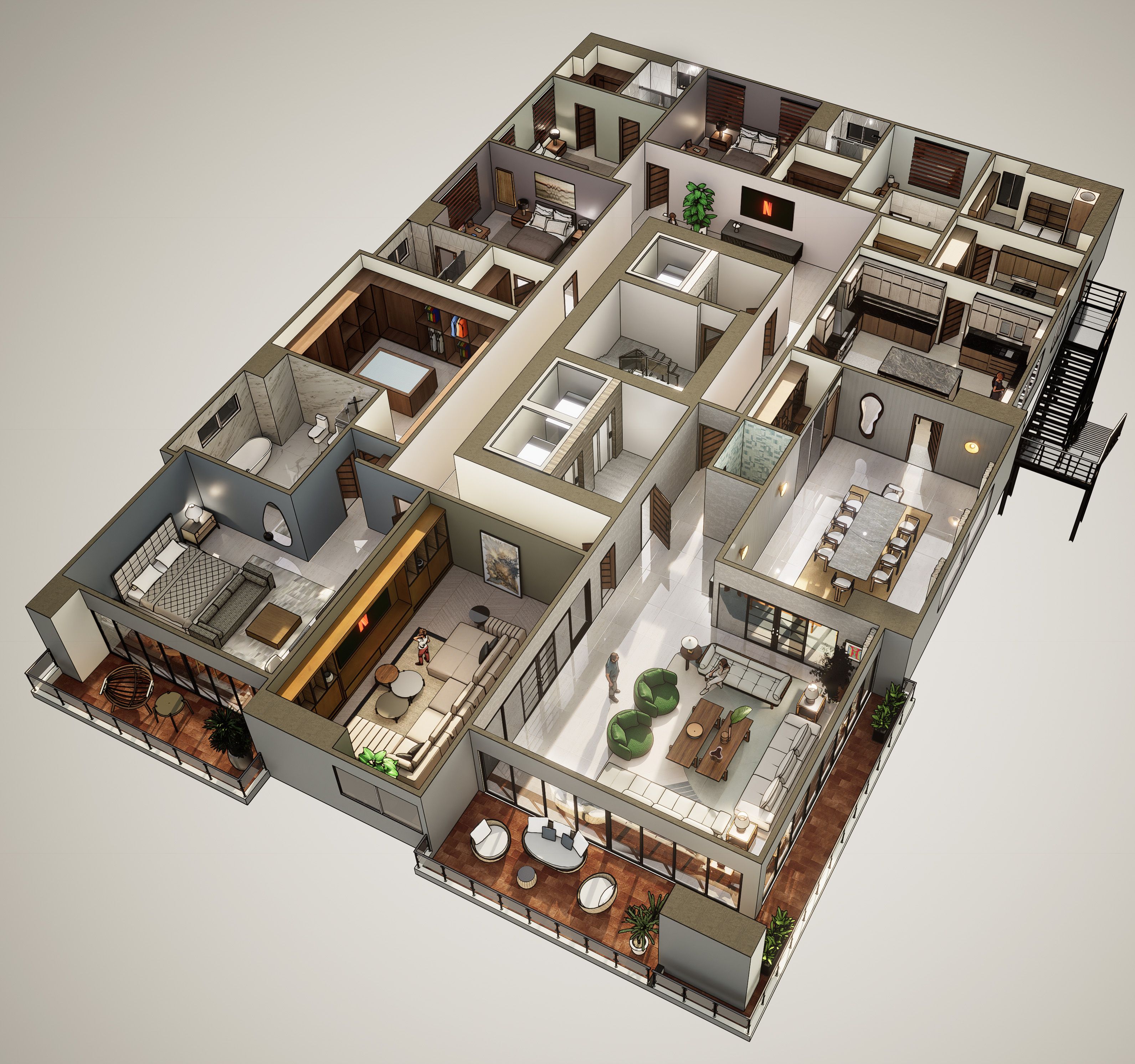 apartamentos - Torre de Lujo Av. Anacaona uno por Piso 4