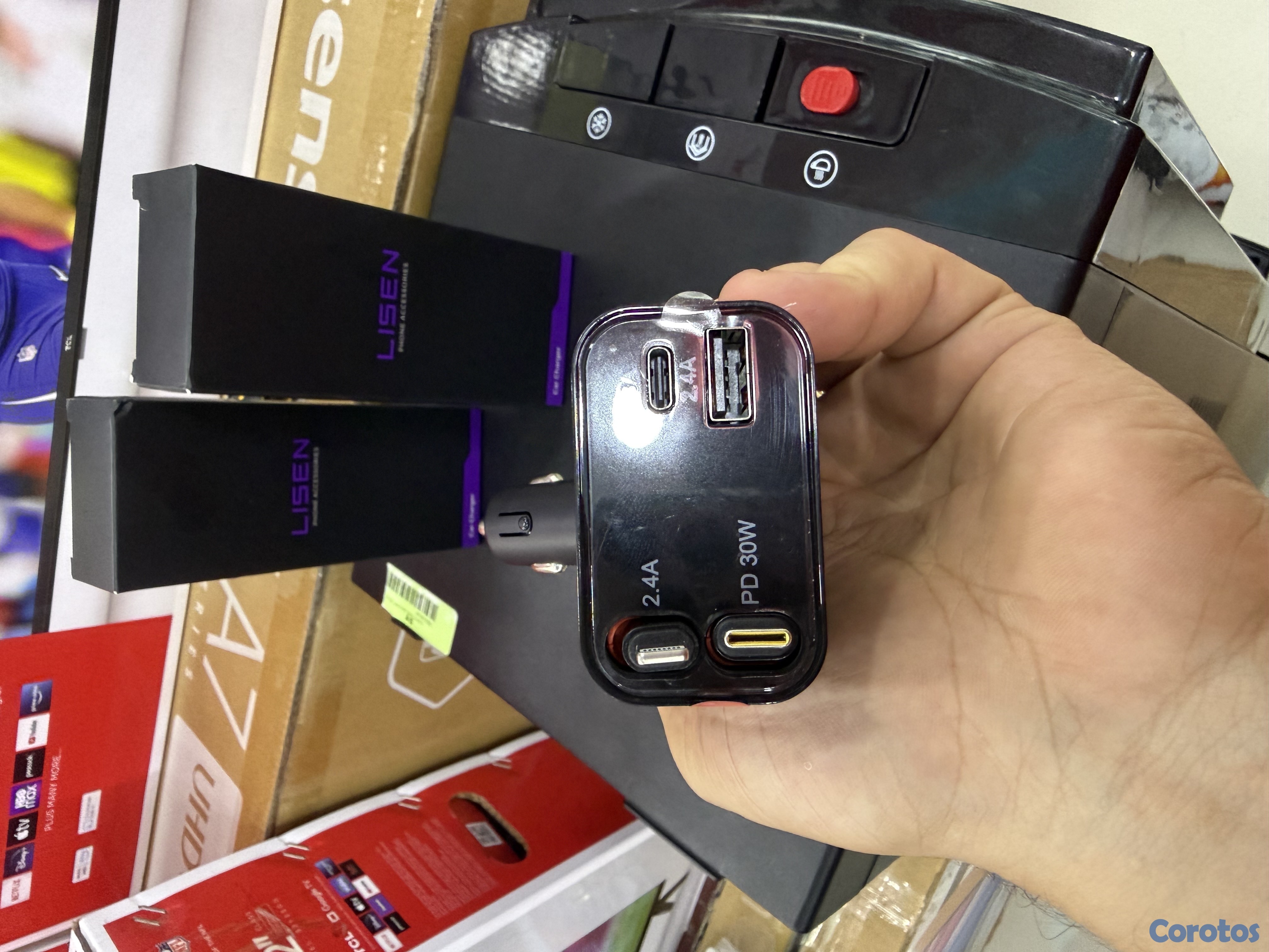 accesorios para electronica - Cargadores de Celulares LIsen de Autos 1