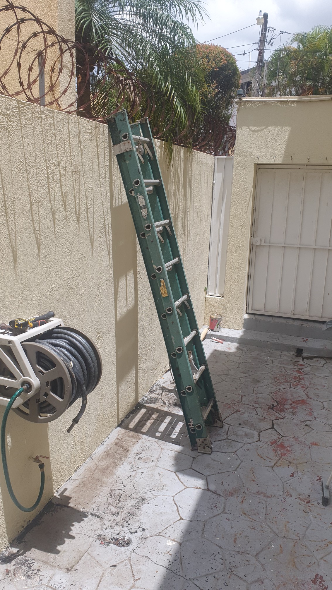 herramientas, jardines y exterior - Escalera 16 Pies Fibra de Vidrio