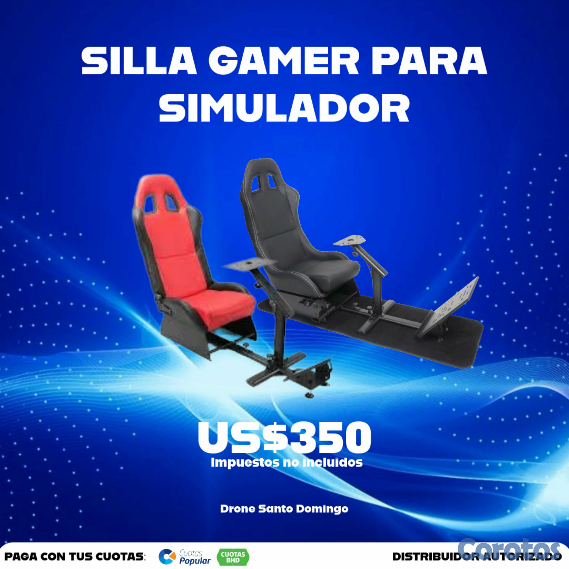 accesorios para electronica - SILLA GAMER PARA SIMULADOR 