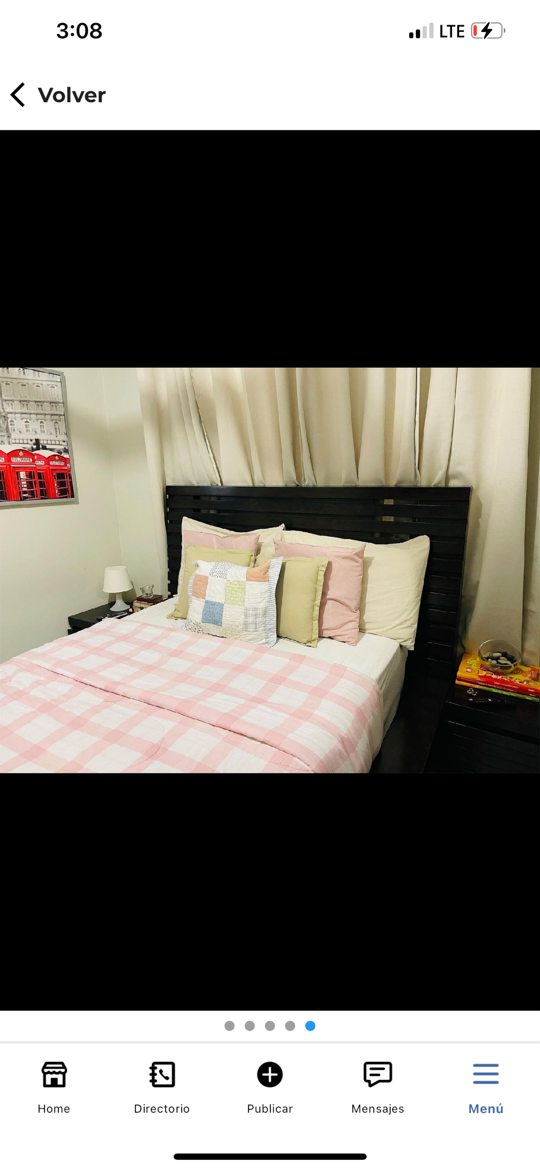 muebles y colchones - cama y colchón de Almacenes Unidos con dos mesas de noche 1