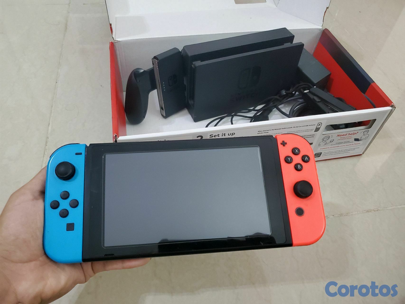 consolas y videojuegos - NINTENDO SWITCH EN MUY BUEN ESTADO CON SU CAJA. EN OFERTA RD9,000.  4