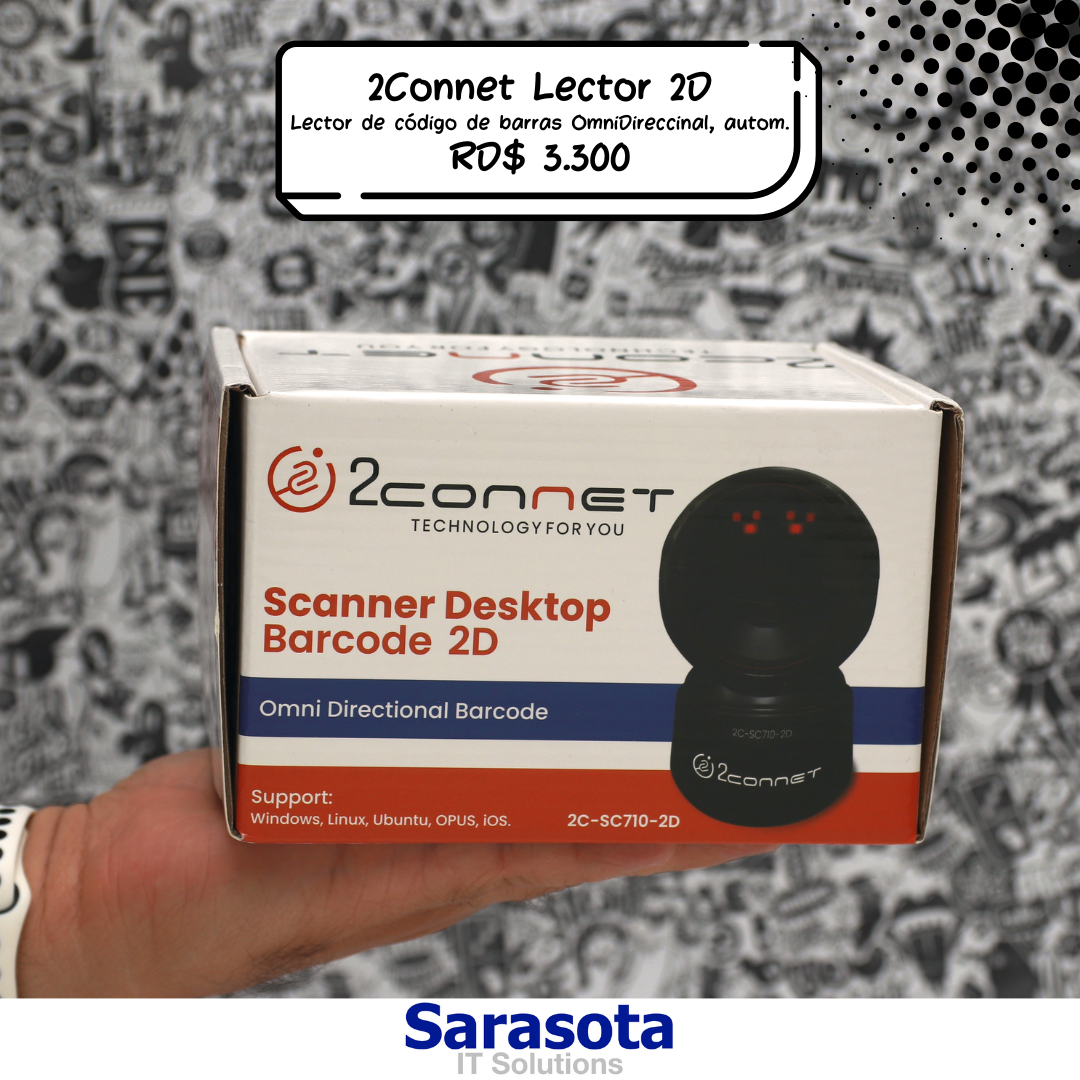 impresoras y scanners - 2Connet Lector de códigos 2D Omnidireccional