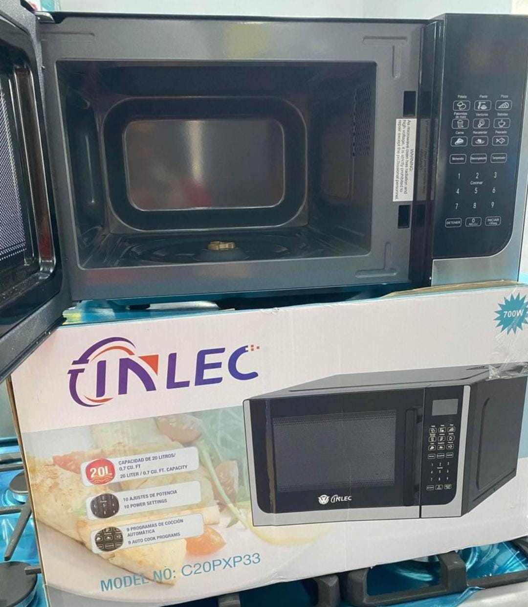 electrodomesticos - Microondas Inlec 0.7 pies cúbicos 
20 litros 
Modelo C20PXP33
 2