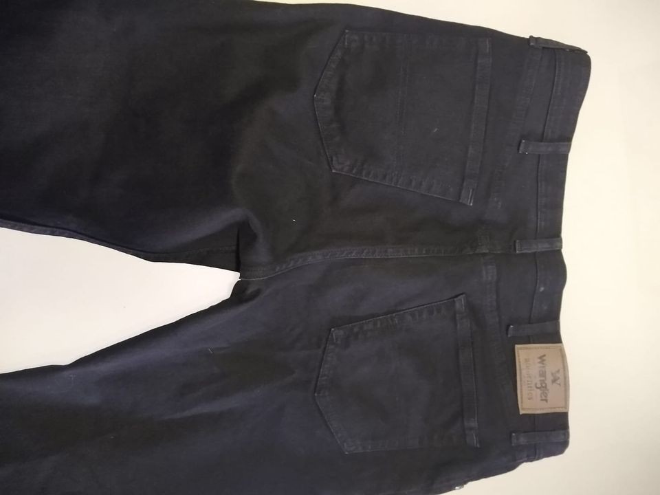 ropa para hombre - Pantalon Jean Wrangler Genuino 35x30 Negro 2