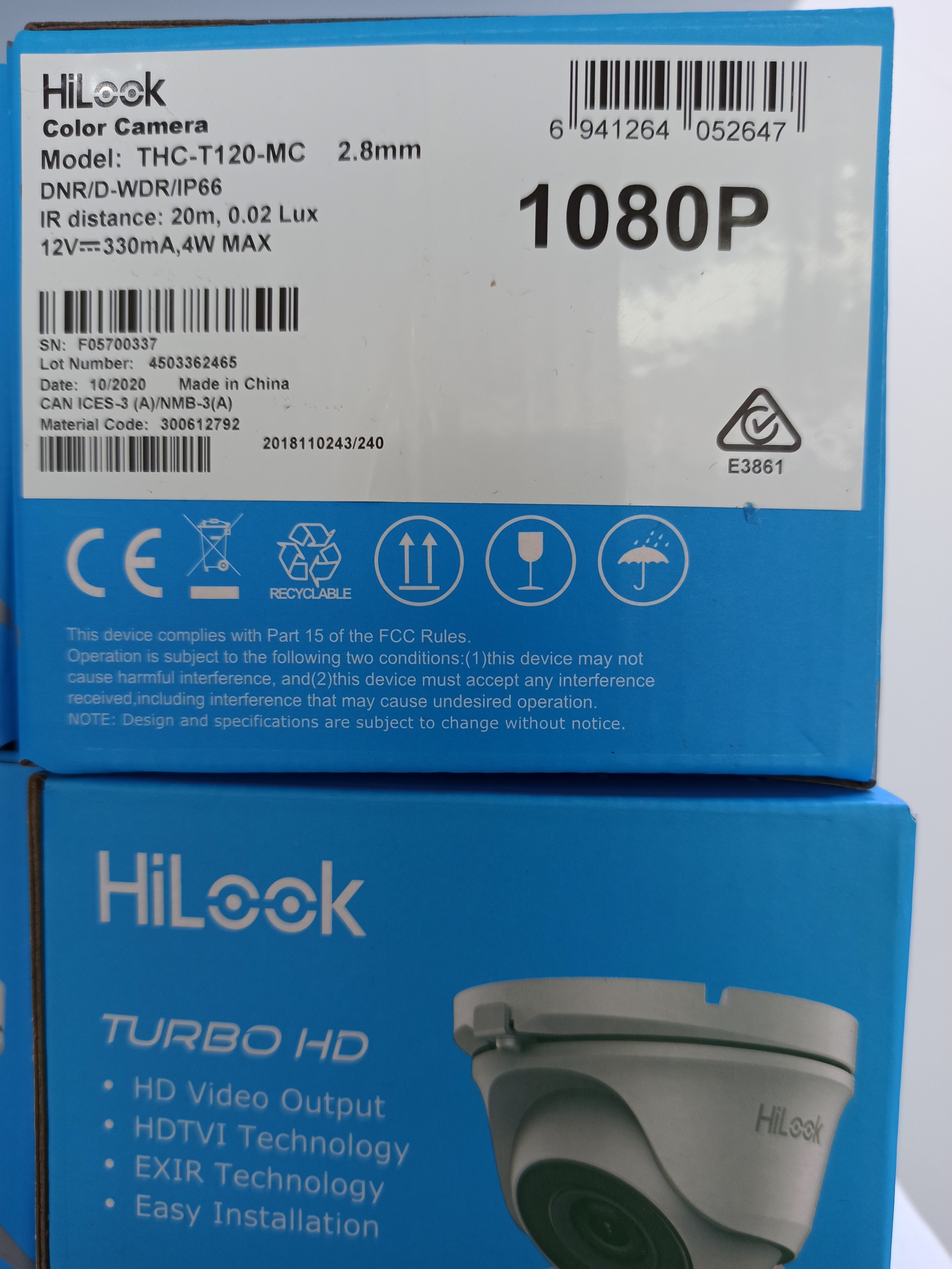 camaras y audio - Camaras de seguridad tipo domo metálica hilook 1080p 1