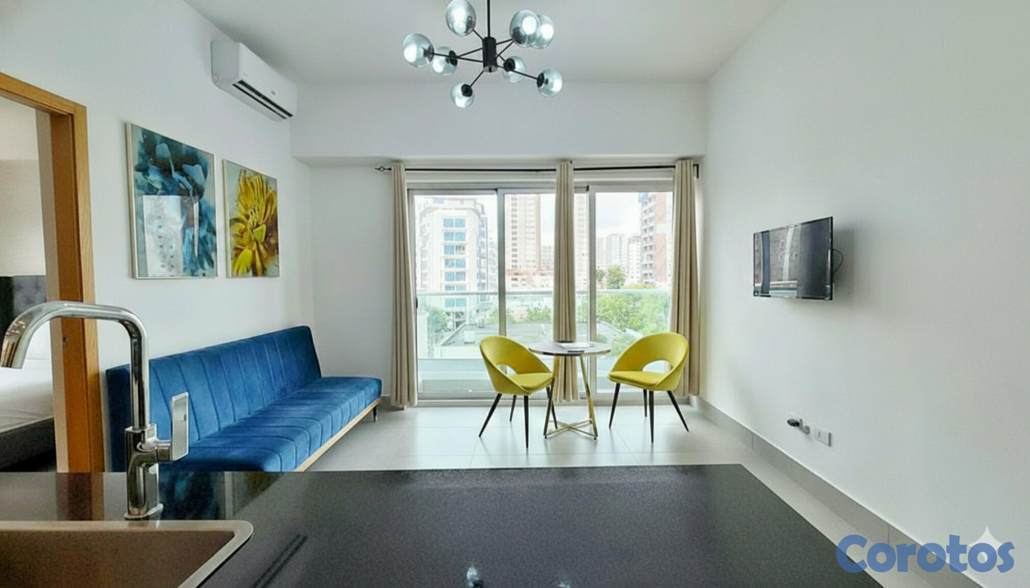 apartamentos - Apartamento de 1 habitación en Piantini 3