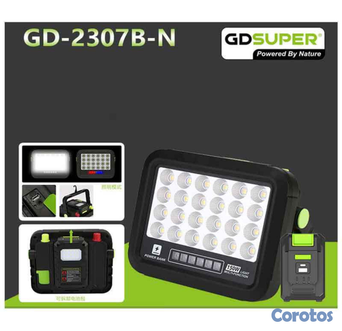 otros electronicos - ✨👌Luz led portatil de 150w de pontencia.
Trae bateria que funciona como Pawer   3