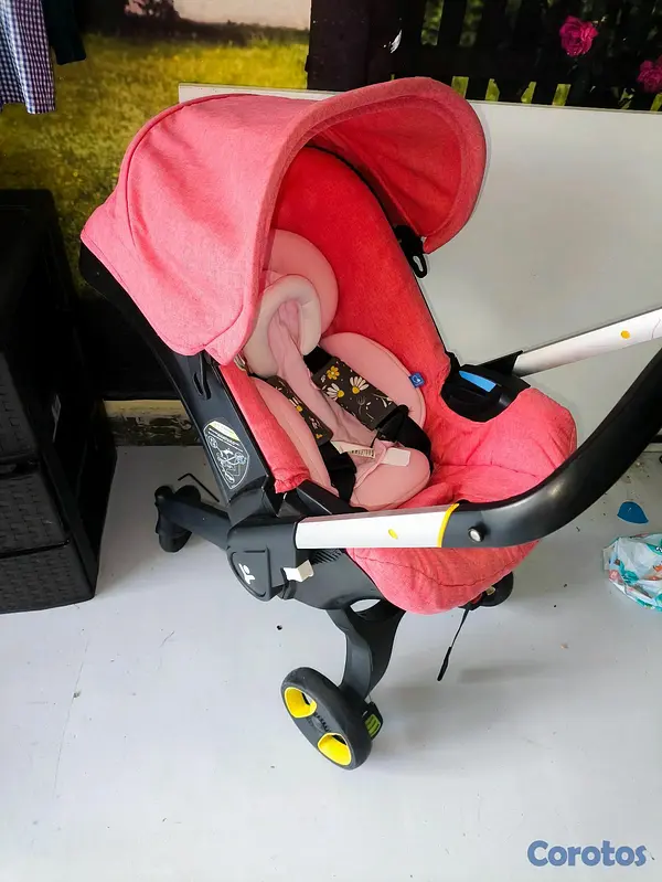 coches y sillas - coche tipo doona, rosa lino 3