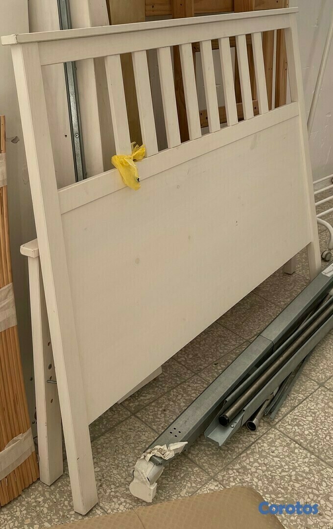 muebles y colchones - Cama queen comprada en IKEA con colchón 4