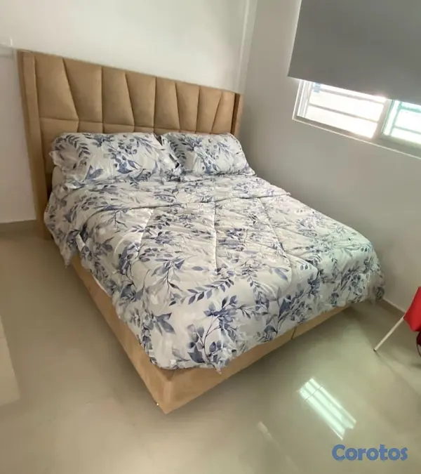 muebles y colchones - Cama queen con colchón  3