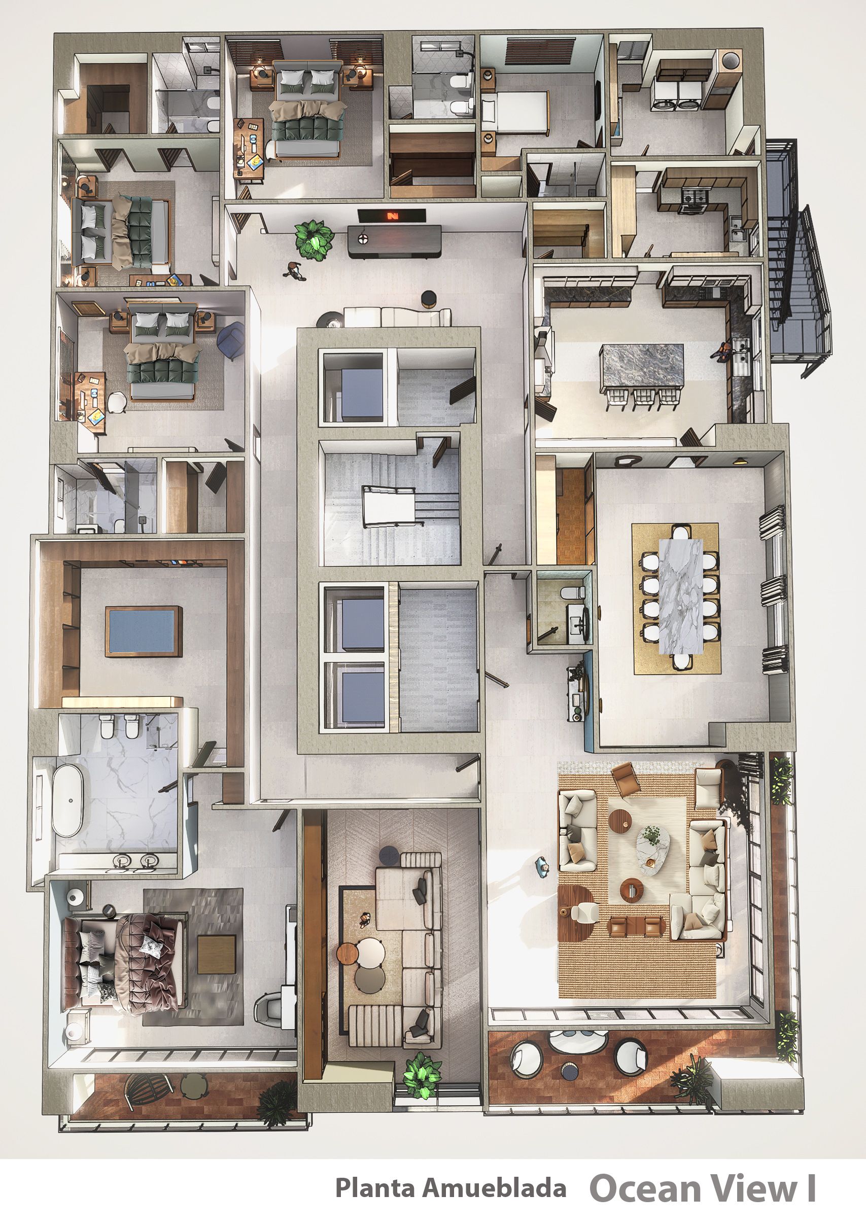apartamentos - Torre de Lujo Av. Anacaona uno por Piso 5