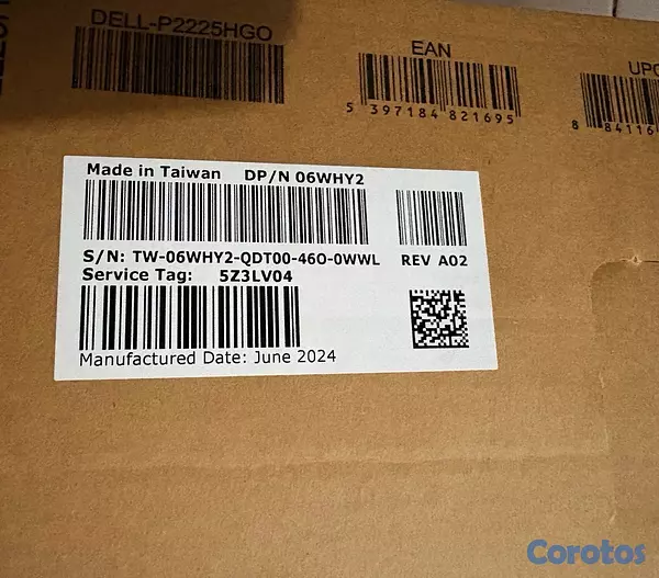 computadoras y laptops - Monitor Dell P2225H Full HD de 22" 3