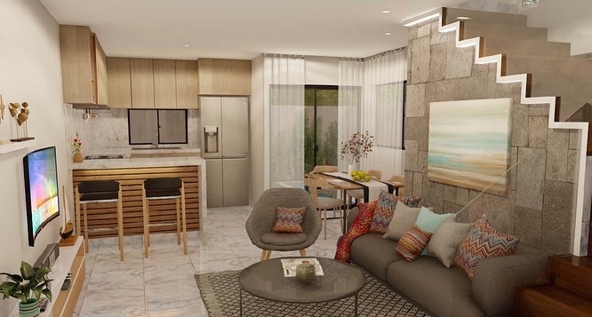 casas vacacionales y villas - Venta de villas De lujo con piscina tipo townhouse en los corales Punta cana bav 5