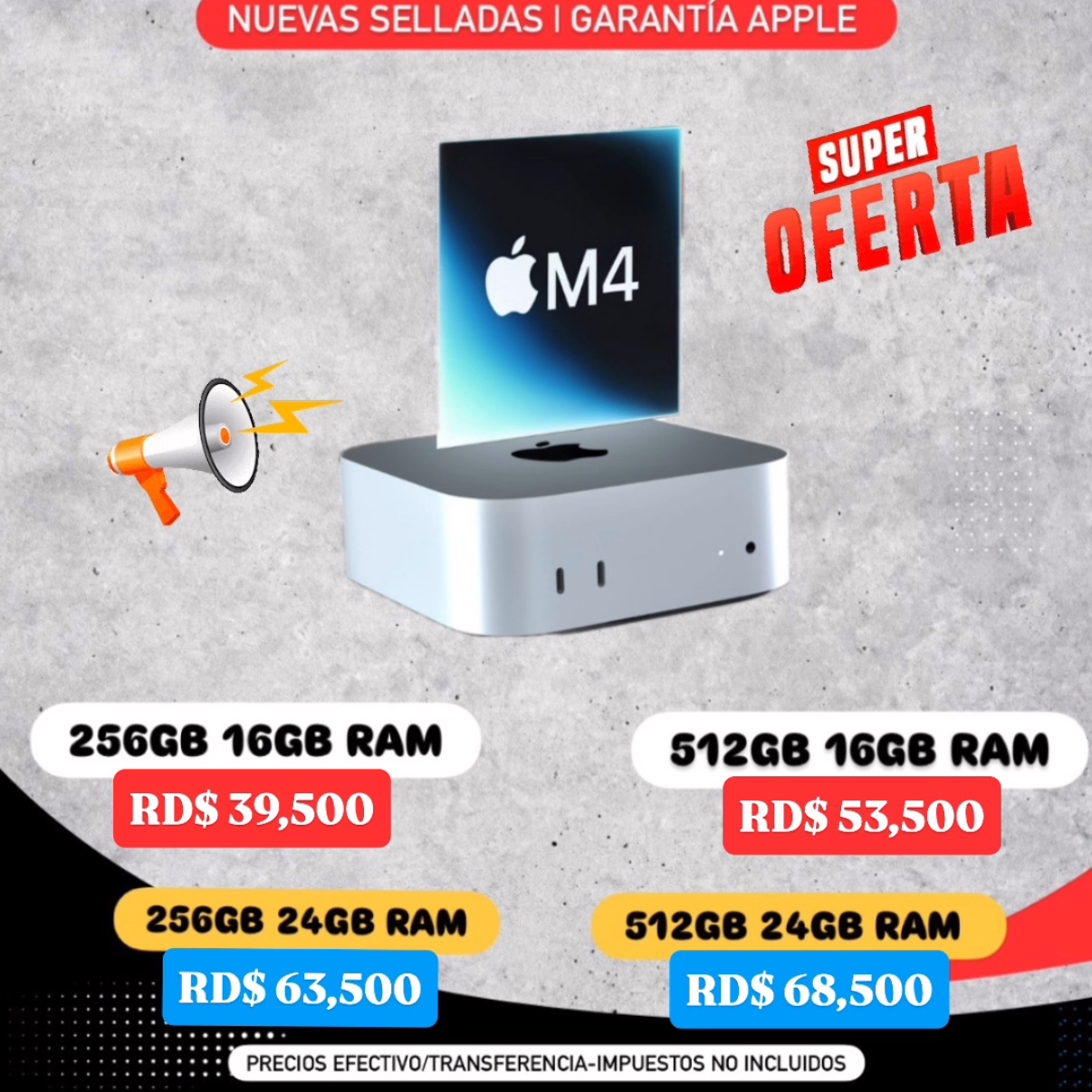 computadoras y laptops - MAC MINI M4 VARIEDADES 