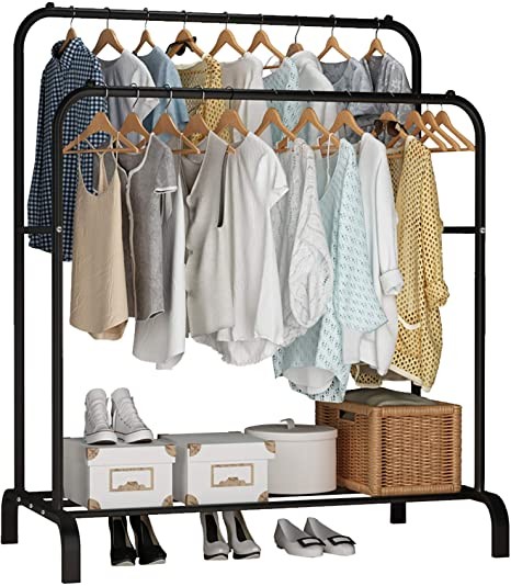 decoración y accesorios - Rack para ropa colgador perchero DOBLE colgar ropa tendedero 2