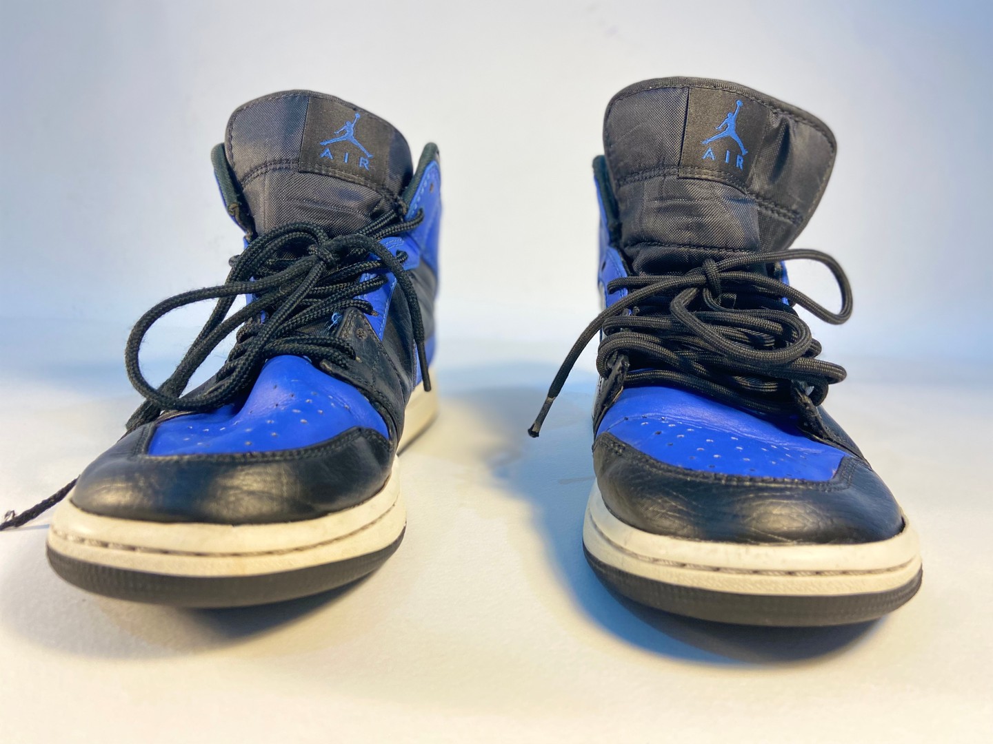 zapatos para hombre - ¡De oportunidad! Tenis Nike Air Jordan Azul, blanco y negro 8