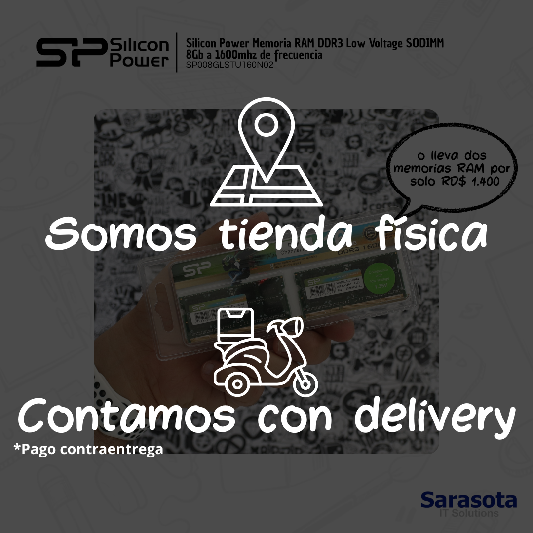accesorios para electronica - Silicon Power Memoria RAM DDR3 Low Voltage SODIMM 8Gb a 1600mhz 2