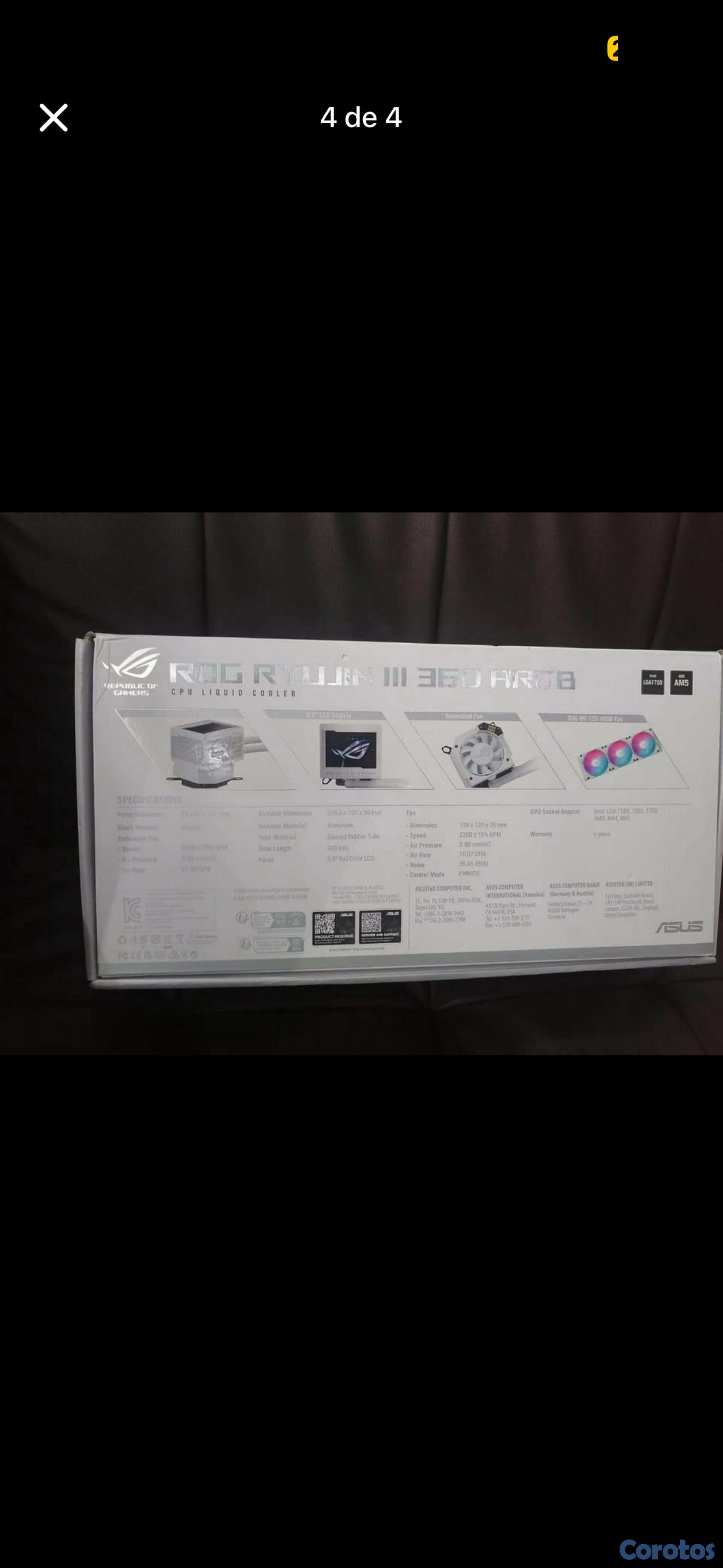 computadoras y laptops - Refrigeración líquida ROG RYUJIN III 360 5