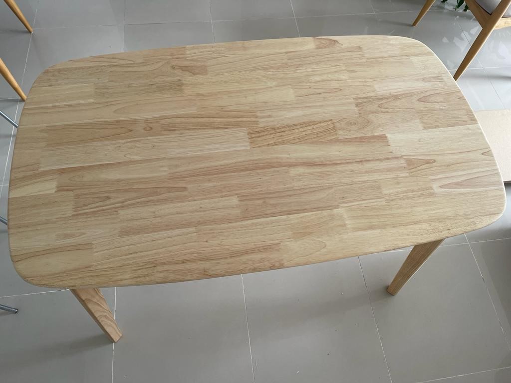 muebles y colchones - Mesa de comedor madera REAL maciza  3