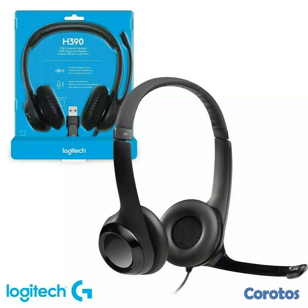 computadoras y laptops - AUDIFONO CON MICROFONO LOGITECH H390 USB CON CANCELACION DE RUIDOS ,PC INTERNET 