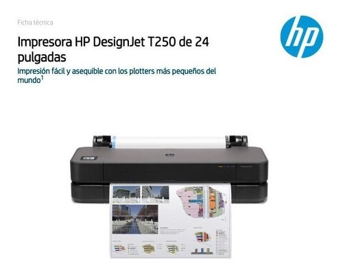 impresoras y scanners - IMPRESORA HP DESIGNJET T250 24 pulgadas  LARGE-FORMAT PRINTER - COLOR -PLOTTER -