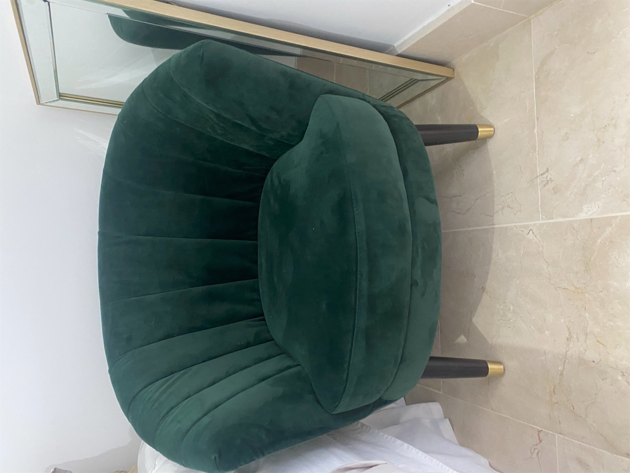 muebles y colchones - Butaca verde oscuro, el tela , de ilumel. Precio por unidad  1
