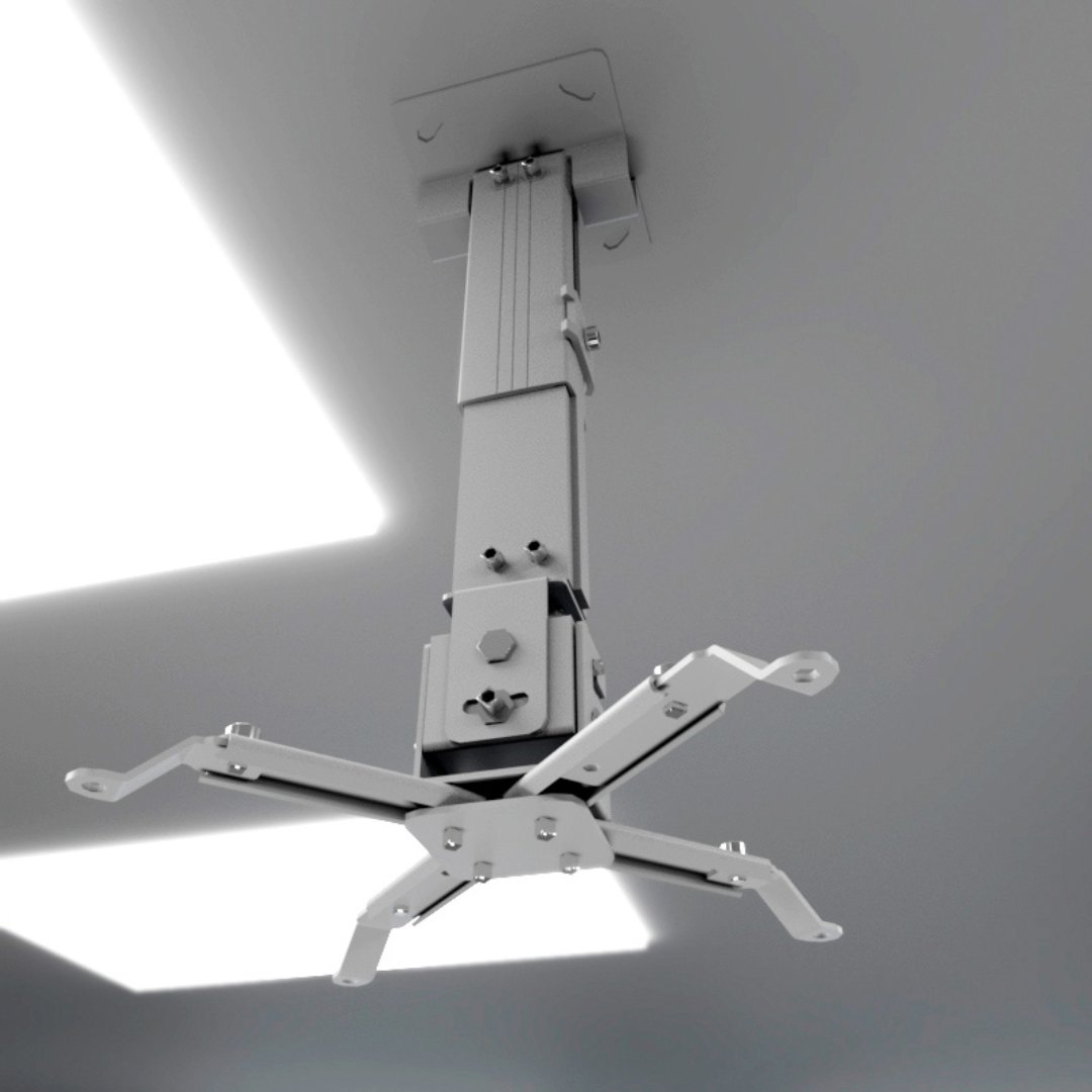 computadoras y laptops - SOPORTE PARA PROYECTOR KLIPX BLANCA DE TECHO DESDE 280MM HASTA 350MM DIAGONAL 1
