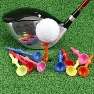 deportes - 50 Clavos De Bola De Colores Mixtos De Golf, Tees De Golf De Plástico Duradero.
